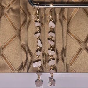 Drops of Pink: Wire & Bead Earrings